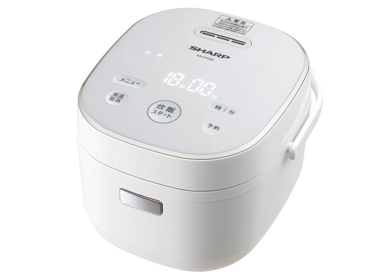 シャープ SHARP 炊飯器 KS-CF05B-W ホワイト 4974019149820