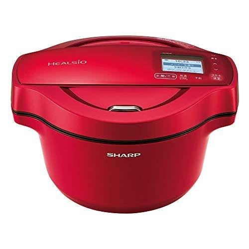 シャープ SHARP 電気調理鍋 ヘルシオ ホットクック KN-HW16E-R レッド 4974019123349