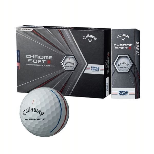 Callaway キャロウェイ CHROME SOFT X ボール トリプル・トラック 2020年モデル 0194518000321