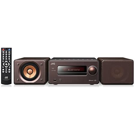 JVC コンパクトコンポーネントシステム ウッドコーン WOOD CONEEX-S55-T ブラウン