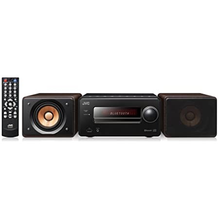 JVC Victor ビクター EX-S55-B ブラックウッドコーン WOOD CONE Bluetooth対応USB端子搭載