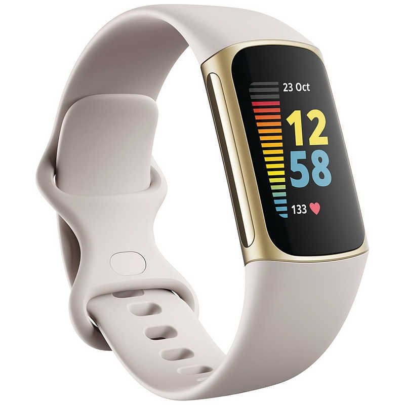 Fitbit フィットビットCharge 5 FB421GLWT-FRCJK ルナホワイト/ソフトゴールド 0810038855905