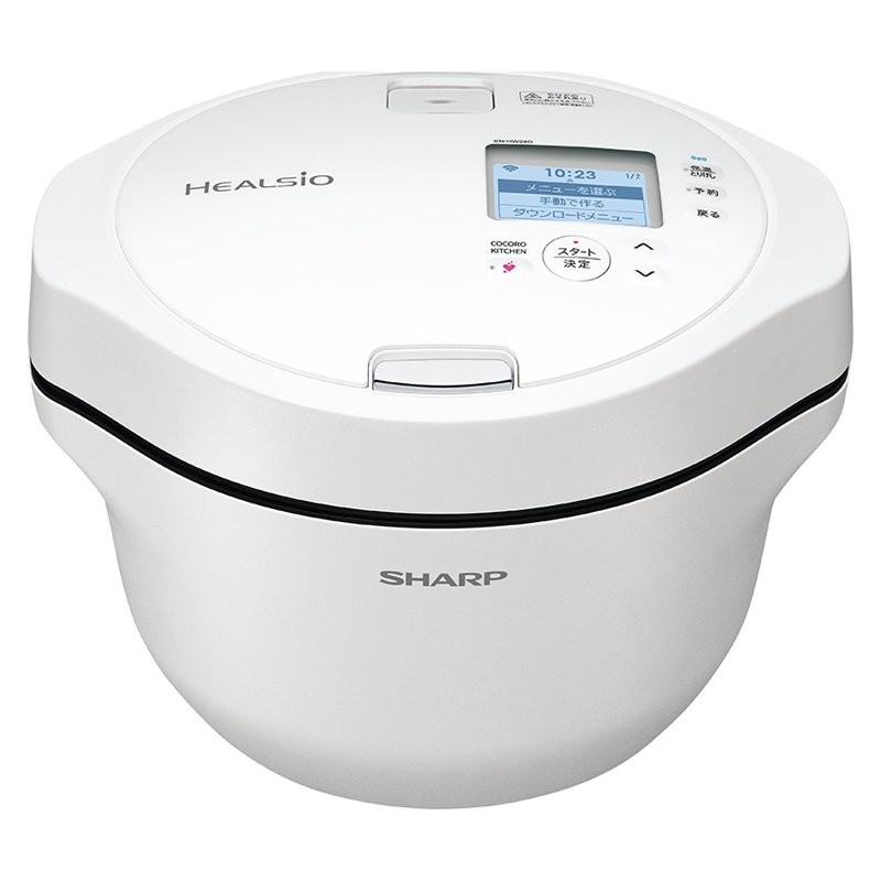 シャープ SHARP 電気調理鍋 ヘルシオ ホットクック KN-HW24G-W ホワイト 4974019187143