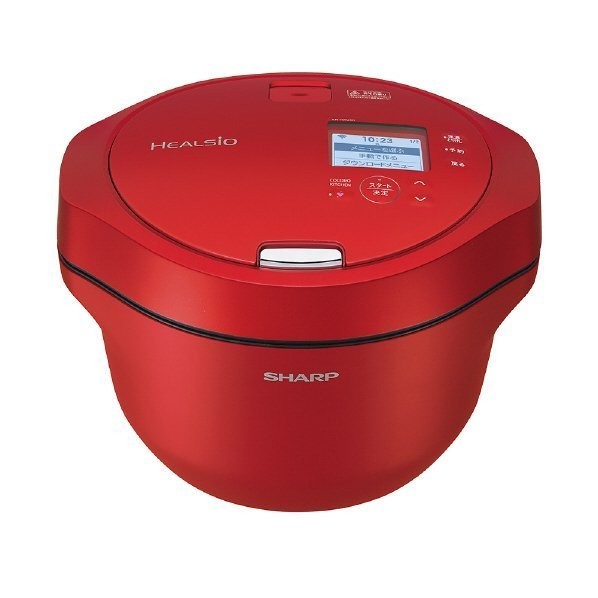シャープ SHARP 電気調理鍋 ヘルシオ ホットクック KN-HW24G-R レッド 4974019187136