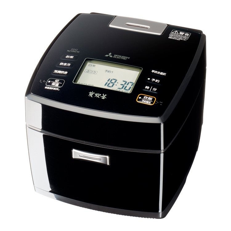 三菱電機 MITSUBISH 炊飯器 備長炭 炭炊釜 NJ-VXC10-B 黒曜　4902901905063
