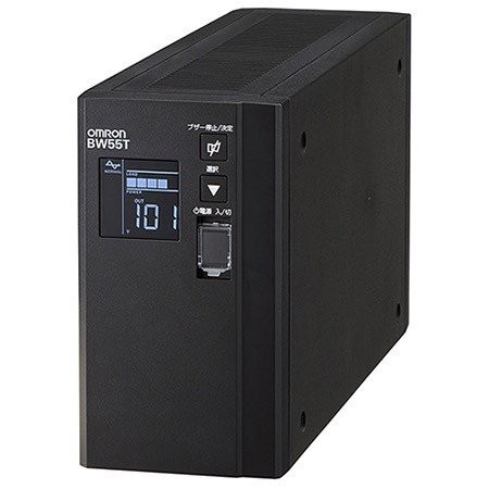 OMRON オムロン 無停電電源装置 常時商用給電 正弦波出力 550VA/340W BW55T 4580612446701