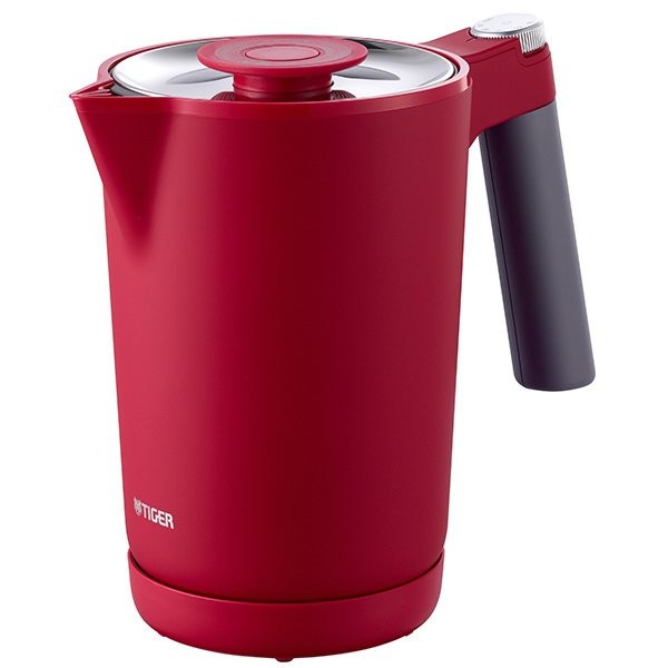 タイガー魔法瓶 TIGER 電気ケトル 1L オニキスブラック PTQ-A100 レッド 4904710433966
