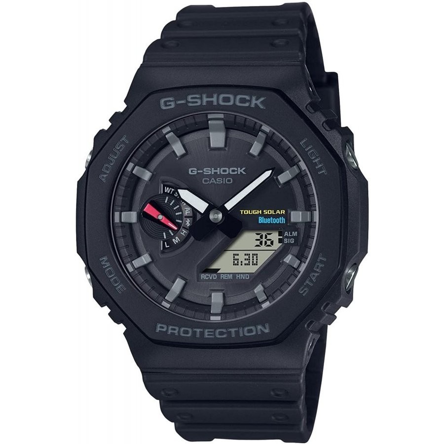 CASIO G-SHOCK オクタゴン スマホリンク＋タフソーラーGA-B2100-1AJF ブラック 4549526322891