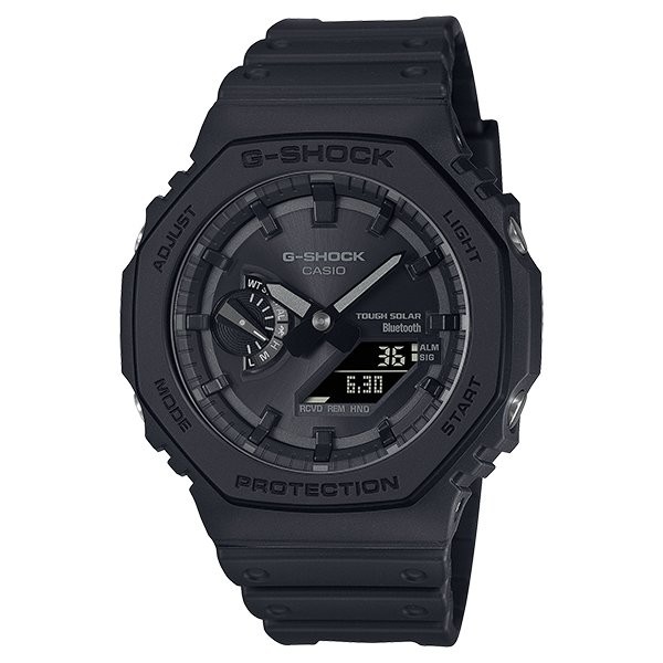 CASIO G-SHOCK オクタゴン スマホリンク＋タフソーラー GA-B2100-1A1JF オールブラック 4549526322846