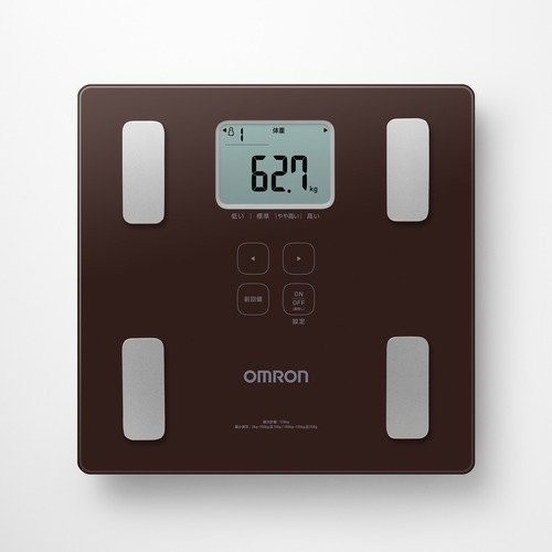 OMRON オムロン 体重体組成計 カラダスキャン HBF-236-JBW ブラウン 4975479419027