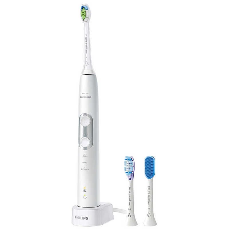 PHILIPS フィリップス 電動歯ブラシ本体 ソニッケアー プロテクトクリーン プレミアム HX6877/56 ホワイト 8710103994503