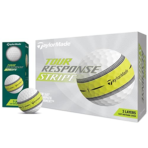TAYLOR MADE テーラーメイド ゴルフボール Tour Response Stripe N0803501  2022版 ホワイト 4570095379856