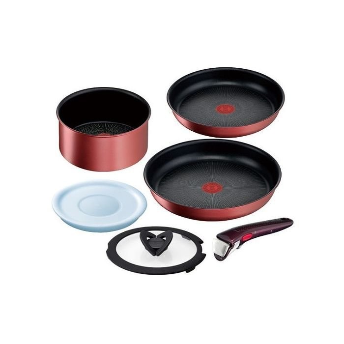 T-fal ティファール フライパン6点セット インジニオ・ネオ IHルージュ・アンリミテッド  ガス火 IH対応 L38391 3168430321243