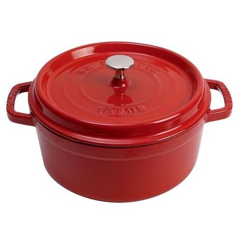 STAUB ストウブ 鍋 La Cocotte Round 20cm チェリーレッド IH対応 40509-820 3272341020062