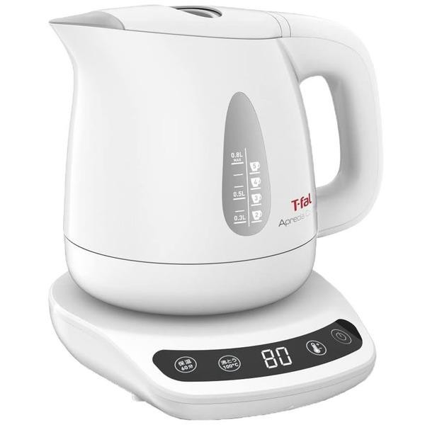 ティファール T-fal 電気ケトル アプレシア コントロール 0.8L KO7201JP ホワイト 3045387245528