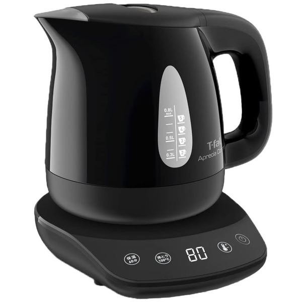 ティファール T-fal 電気ケトル アプレシア コントロール 0.8L KO7208JP ブラック 3045387245511