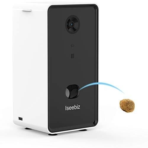 Iseebizドッグカメラ ペットカメラ 飛び出すおやつ 写真 動画 暗視 双方向会話 録音可 165度広角レンズ 中小大型 0718879976387