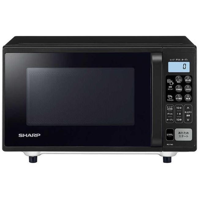 SHARP オーブンレンジ 16L RE-F163-B ブラック4974019190273