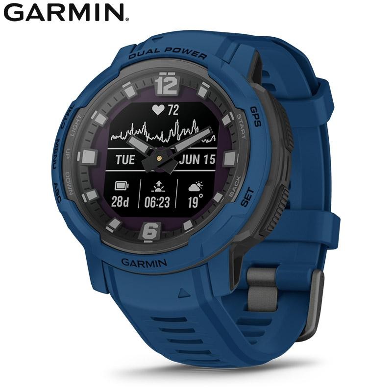 ガーミン GARMIN nstinct Crossover Dual Power 010-02730-42  Tidal Blue 0753759312961