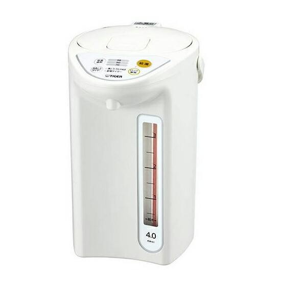 タイガー魔法瓶 TIGER マイコン電動ポット 4.0L ホワイト PDR-G401W 4904710418987