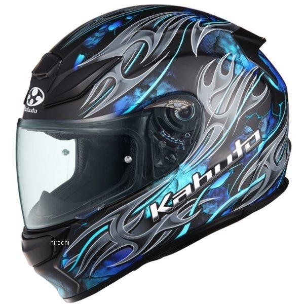 OGK KABUTO オージーケーカブト SHUMA FLAME フラットブラックブルー XL 61-62cm  4966094601966