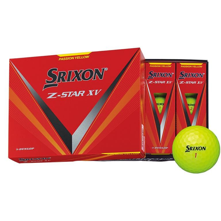 DUNLOP ダンロップ ゴルフボールSRIXON Z-STAR XV １ダース 2023年モデル プレミアムパッションイエロー 4907913339172