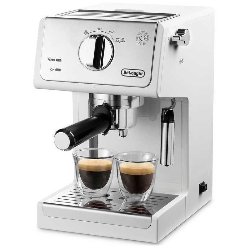デロンギ DeLonghi エスプレッソカプチーノメーカー ECP3220J-W トゥルーホワイト 4988371024206
