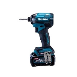 Makita マキタ 充電式インパクトドライバ  TD002GRDX バッテリ2本 充電器 ケース付 青 0088381764414