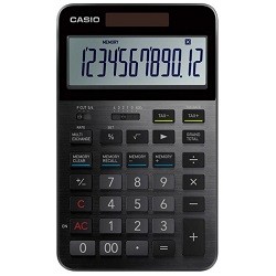 CASIO カシオ プレミアム電卓12桁  S100 ブラック 4971850033110