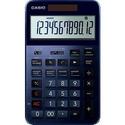 CASIO カシオ プレミアム電卓 S100BU ネイビーブルー 4549526601880