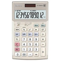 CASIO カシオ 本格実務電卓 JS-20WKA-GD ゴールド 4549526613296