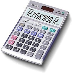 CASIO カシオ 本格実務電卓 JS-20WK-N シルバー 4971850168171