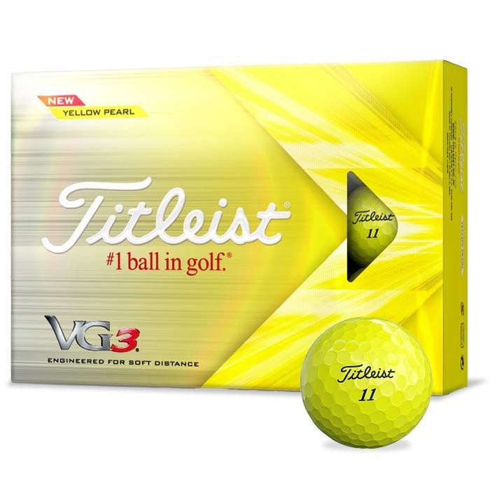 TITLEIST タイトリスト ゴルフボール VG3 1ダース 2022年版 イエローパール 0196665006379