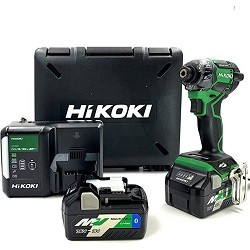 HiKOKI ハイコーキ インパクトドライバー WH36DC 2XPS バッテリ2個 充電器付 4966376338986