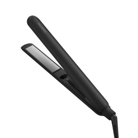 SALONIA サロニア スムースシャイン ストレートヘアアイロン ブラック 24mm SAL23105BK 4582521686780