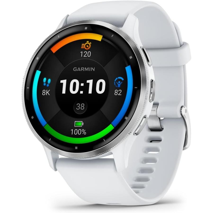 ガーミン GARMIN Venu 3  010-02784-40  WHITESTONE SILVER  0753759329037