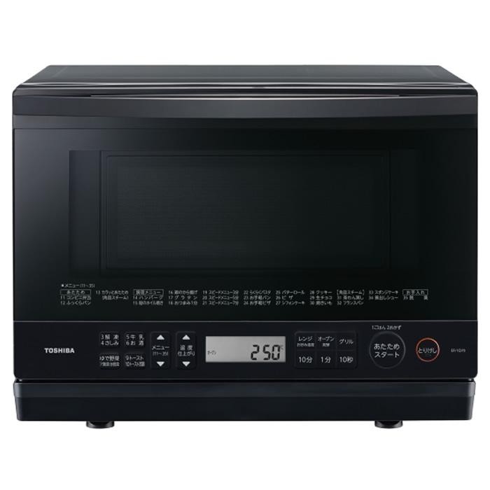 TOSHIBA 東芝 角皿式スチームオーブンレンジ ER-YD70-K ブラック 4904530119958