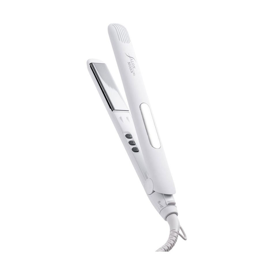 SALONMOON サロンムーン ミラーダブルイオン ストレートヘアアイロン 24mm SLM106WH ホワイト 4582651250387