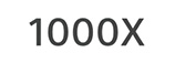 1000X