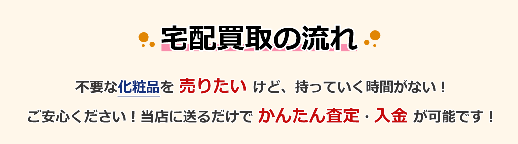 宅配買取の流れ