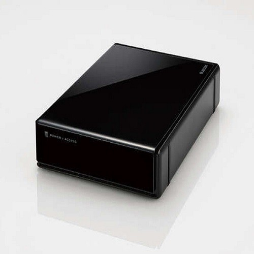 エレコム HDD 外付け SeeQVault規格 USB3.2 Gen1 ブラック 6TB ELD-QEN2060UBK