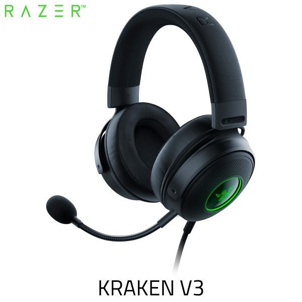 RAZER ゲーミングヘッドセット Kraken V3 RZ04-03770200-R3M1  4571585634523