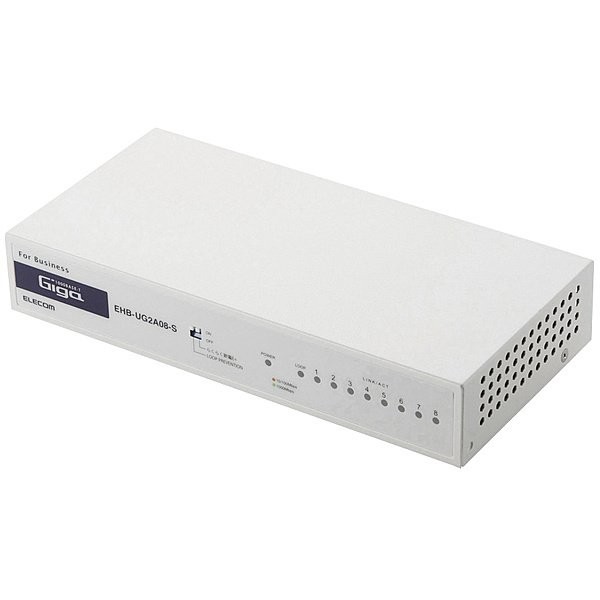 エレコム ELECOM EHB-UG2A08-S ホワイト 4953103463097
