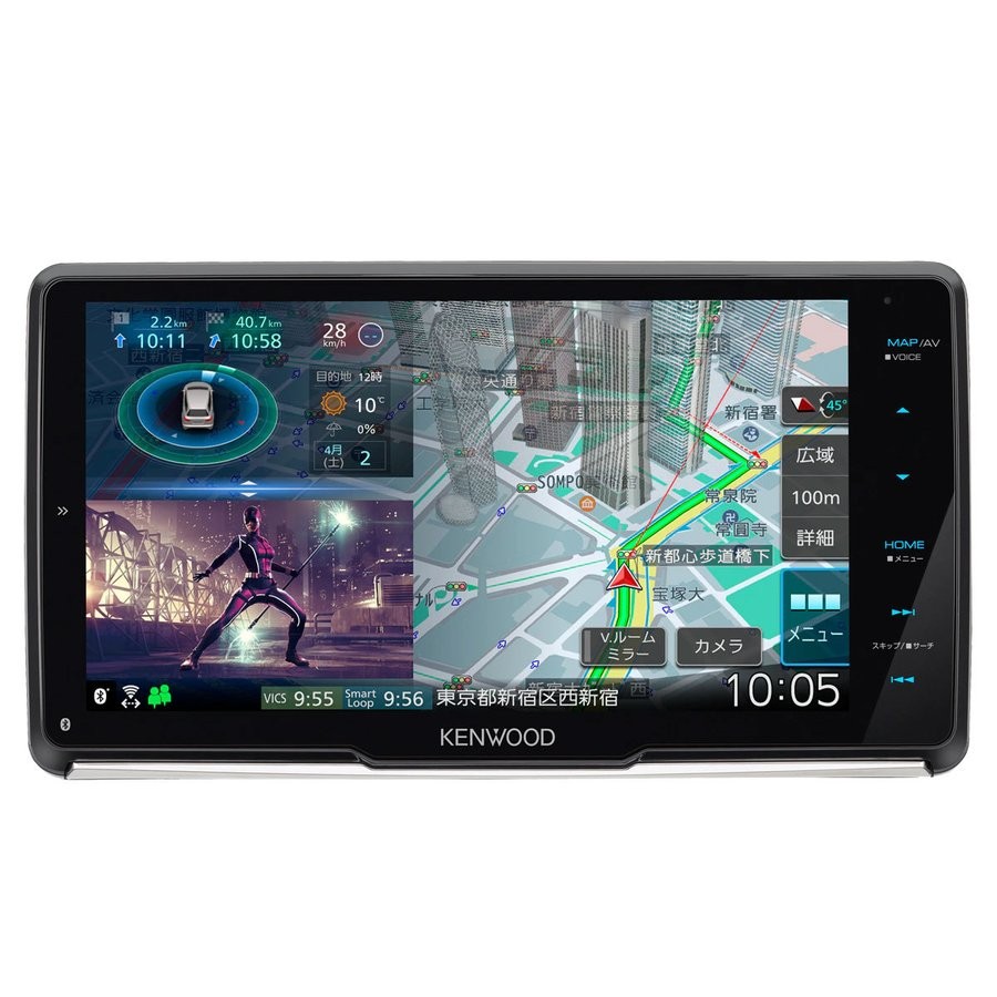 カーナビ ケンウッド(KENWOOD) 彩速ナビ MDV-M909HDF 4975514063529