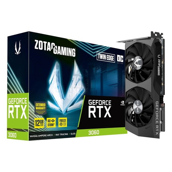 GAMING GeForce RTX 3060 Twin Edge OC ZOTAC LHR グラフィックスボード 4537694292979