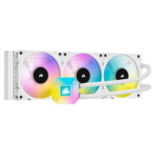 CORSAIR 一体型簡易水冷CPUクーラー 360mm iCUE H150i ELITE CAPELLIX White