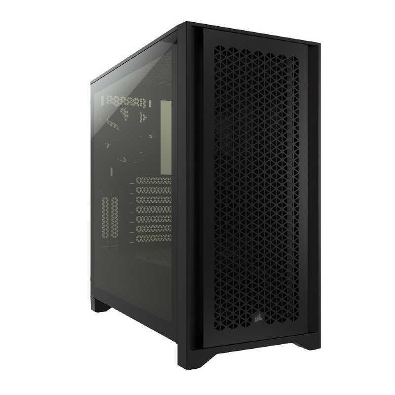 CORSAIR 4000D エアフロー強化ガラス製ミドルタワー ATX PCケース ブラック 0840006621904