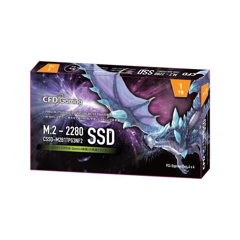 CFD販売 PG3NF2シリーズ 1TB M.2 2280 NVMe PCI-E Gen.4 x 4 (NVMe 1.3) 内蔵SSD CSSD-M2B1TPG3NF2 4988755061759