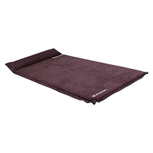 Hilander ハイランダー スエードインフレーターマット 枕付きタイプ 5.0cm セミダブル UK-11 ブラウン 4979305095201