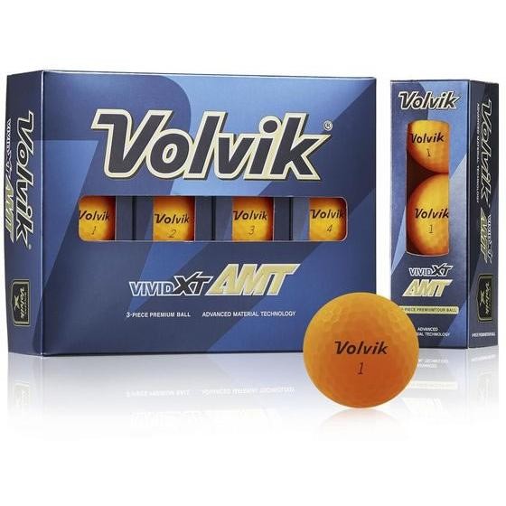 Volvik ボルビック ゴルフボール VIVID XT AMT DZ オレンジ 4582222449875